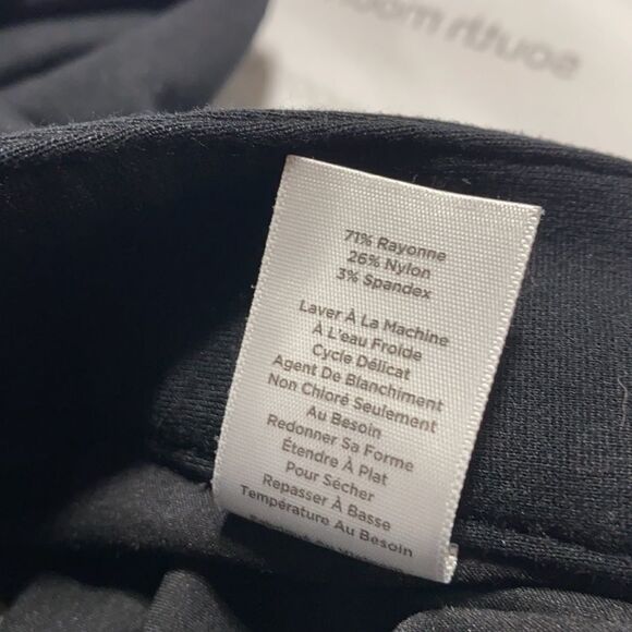 Talbots Ponte Jersey Knit Stretch Pants Slim fit Black 10P - Picture 8 of 9